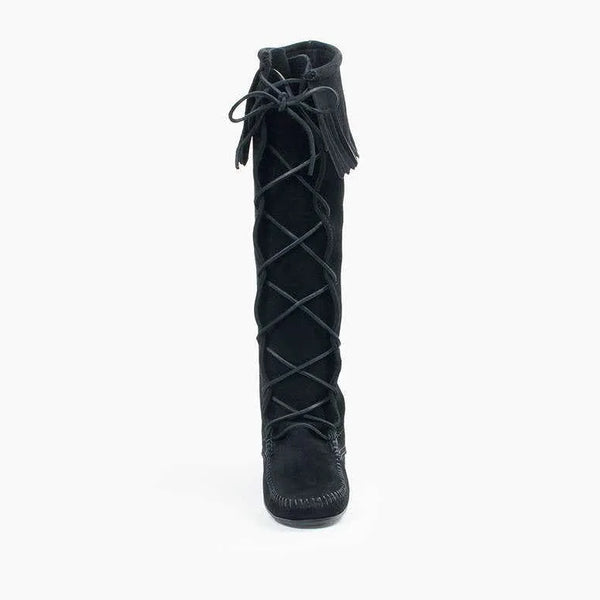 Women's Women's Front Lace Knee High Boot