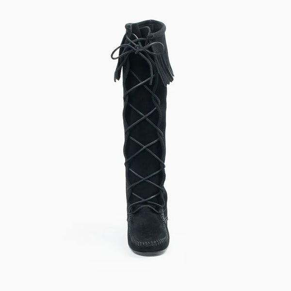 Women's Women's Front Lace Knee High Boot