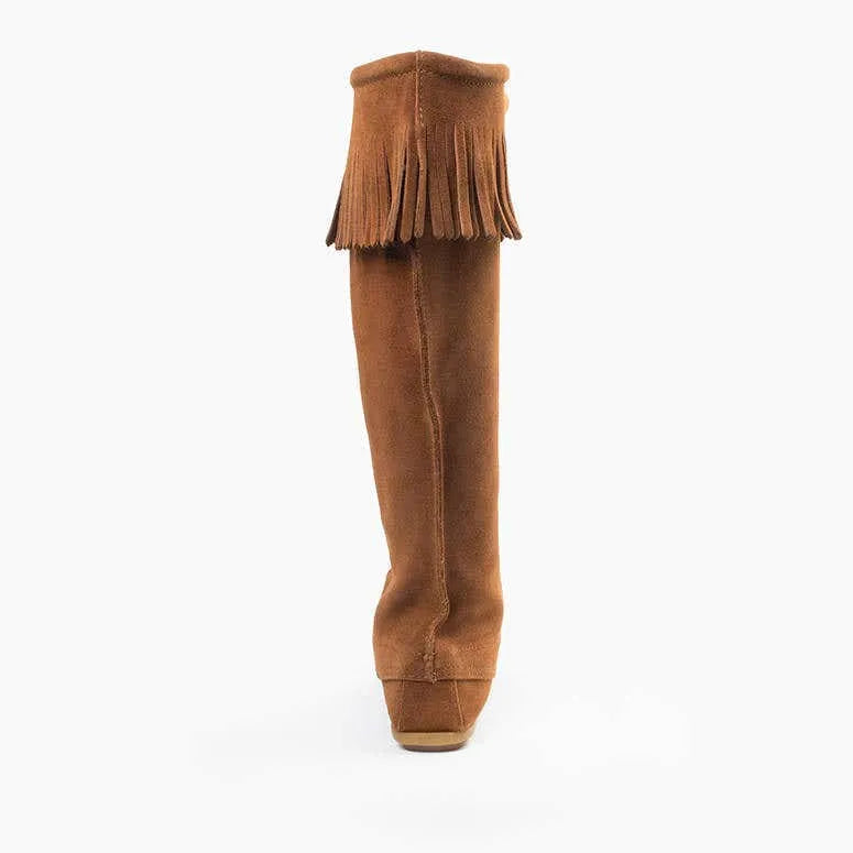 Women's Women's Front Lace Knee High Boot