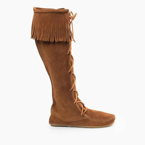 Women's Women's Front Lace Knee High Boot